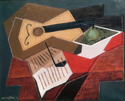 Guitar and Fruit Bowl by Juan Gris